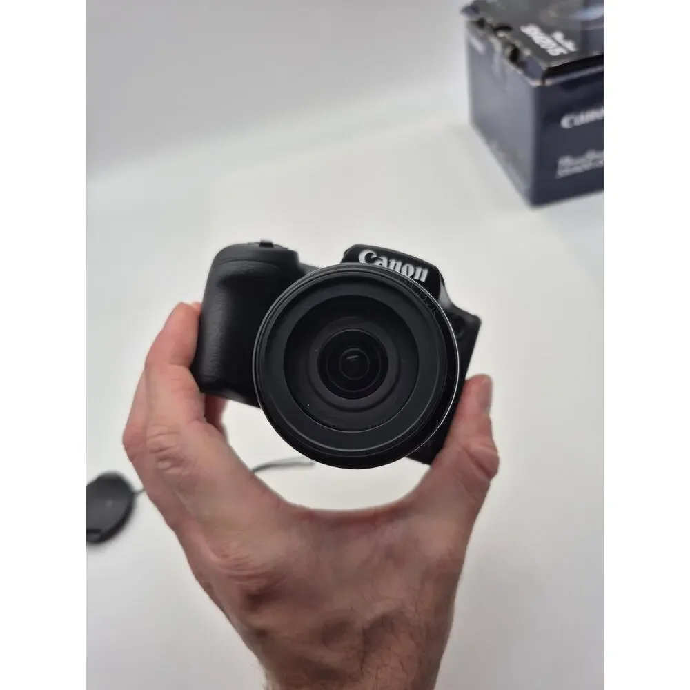 Canon PowerShot SX420 IS 20.0 MP Black Digital Camera w/ Battery/Charger Tested